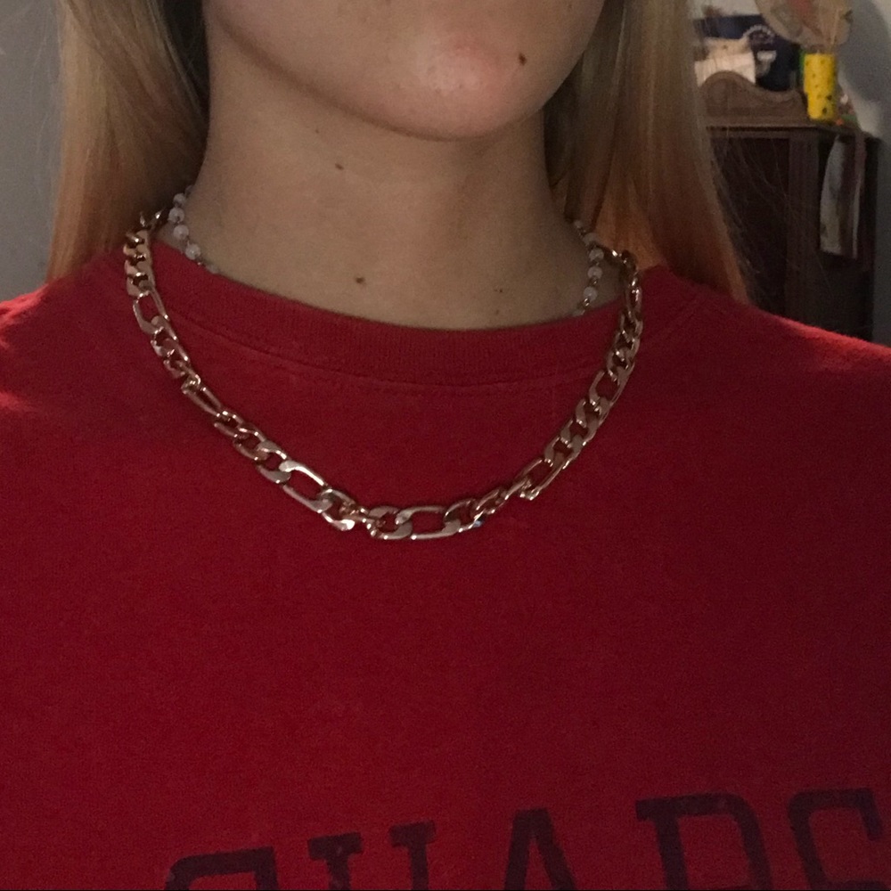 Gold chain necklace 🍒